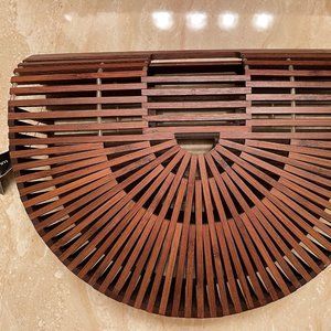 Bamboo "Ark" bag by Lulu's-- Brown NWT